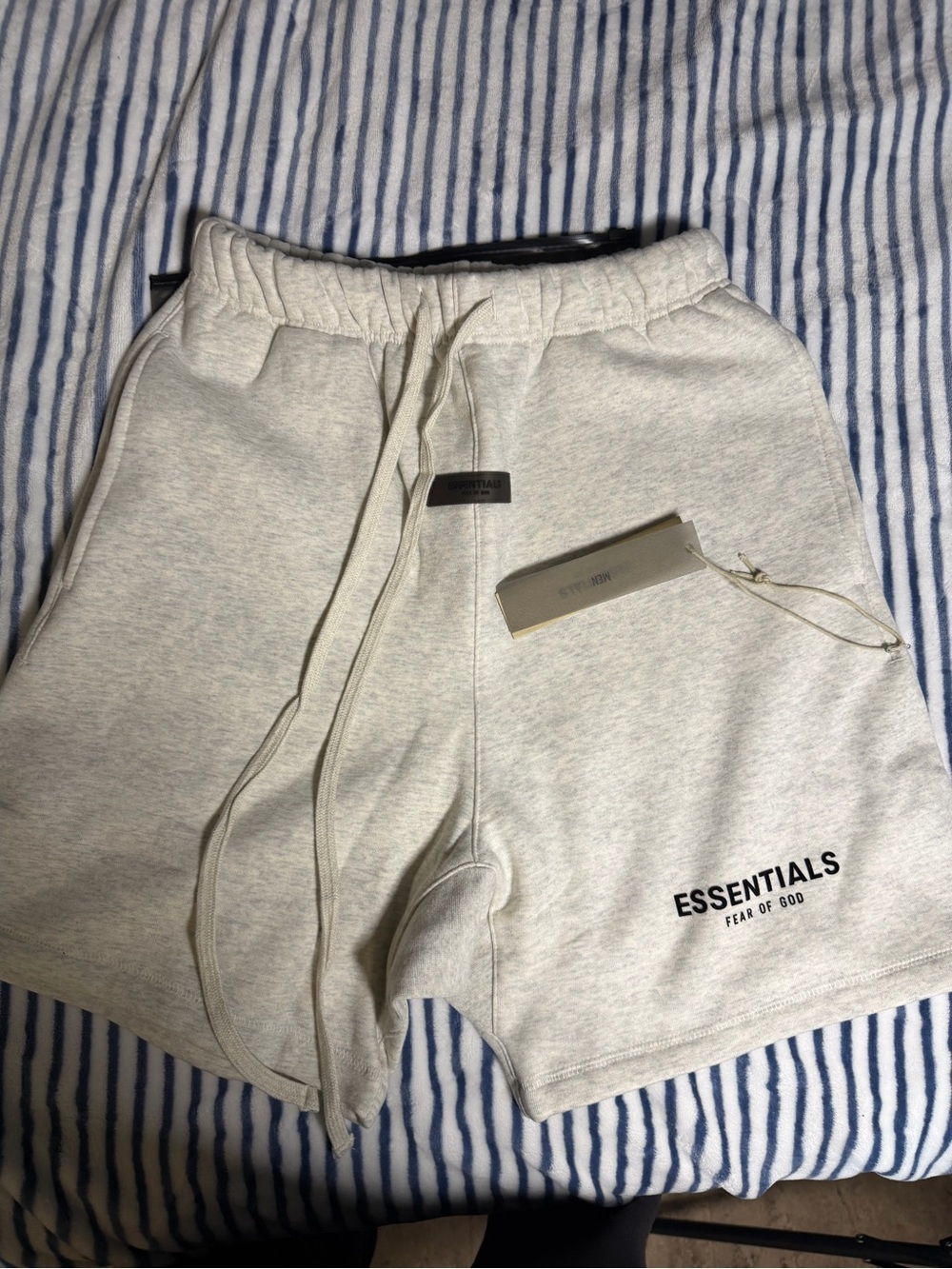 Fear of God Essentials Light Gray Athletic Sweat Shorts